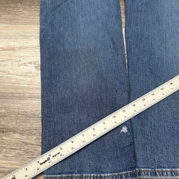 Levis 505 Faded Blue Men 32x32 Regular Fit Straight Mid Wash Denim Jeans Red Tab - Picture 4 of 13